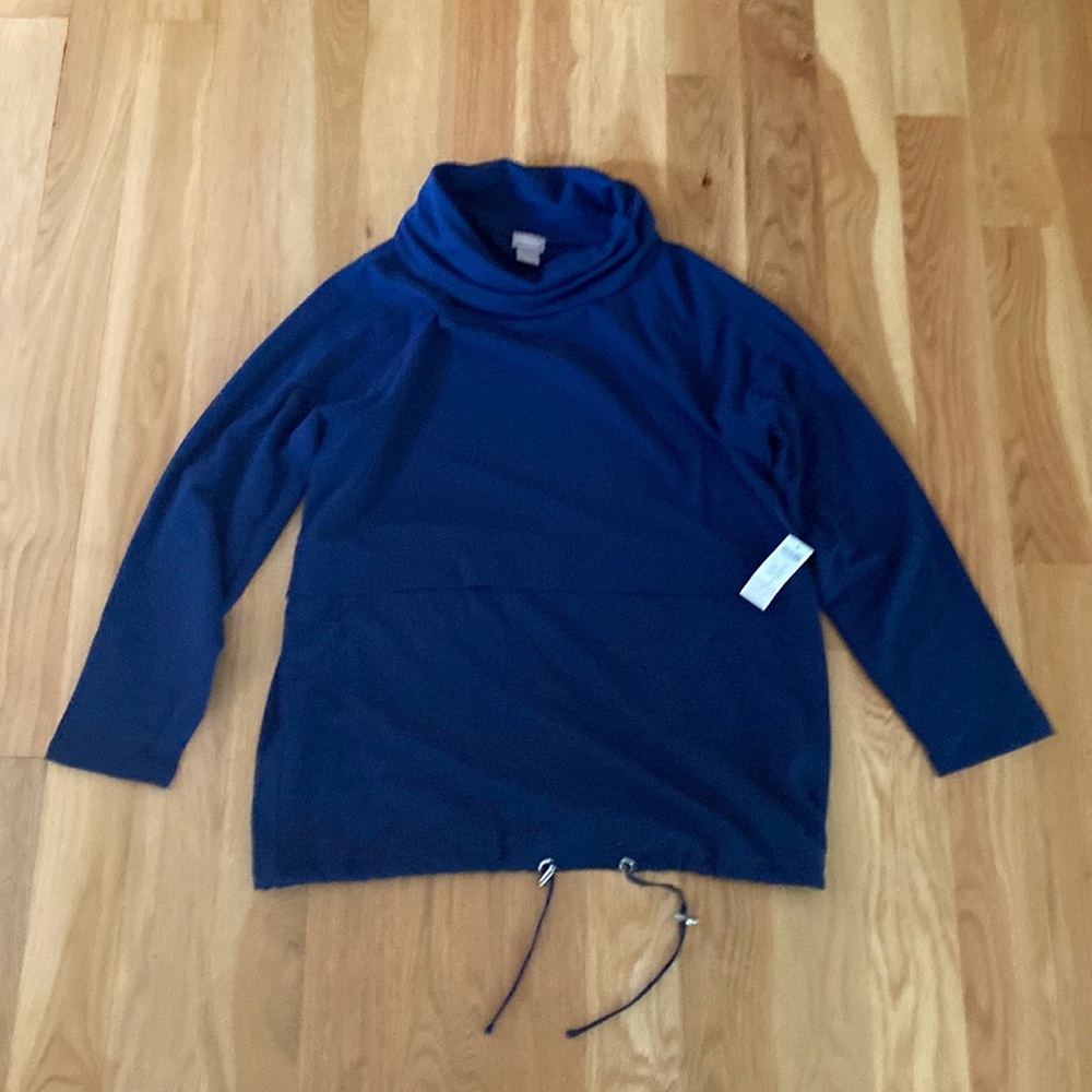 NWT - NEW Chico’s Blue Zenergy knit pullover
